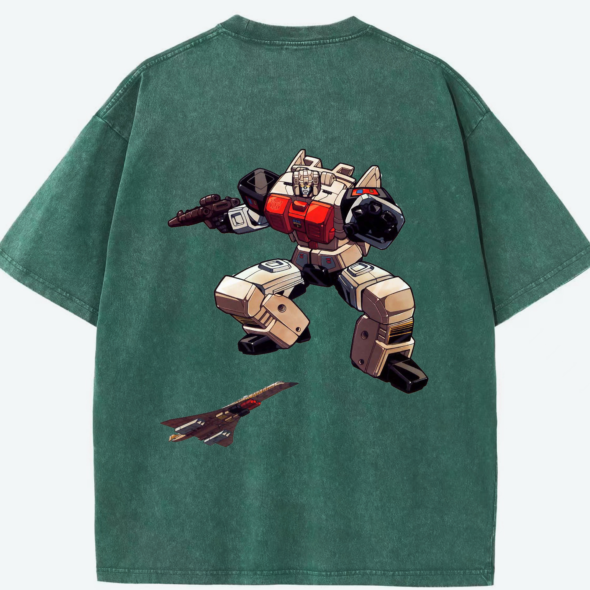 （画像用）  綿100% ヴィンテージ風 半袖Tシャツ（背面プリント）